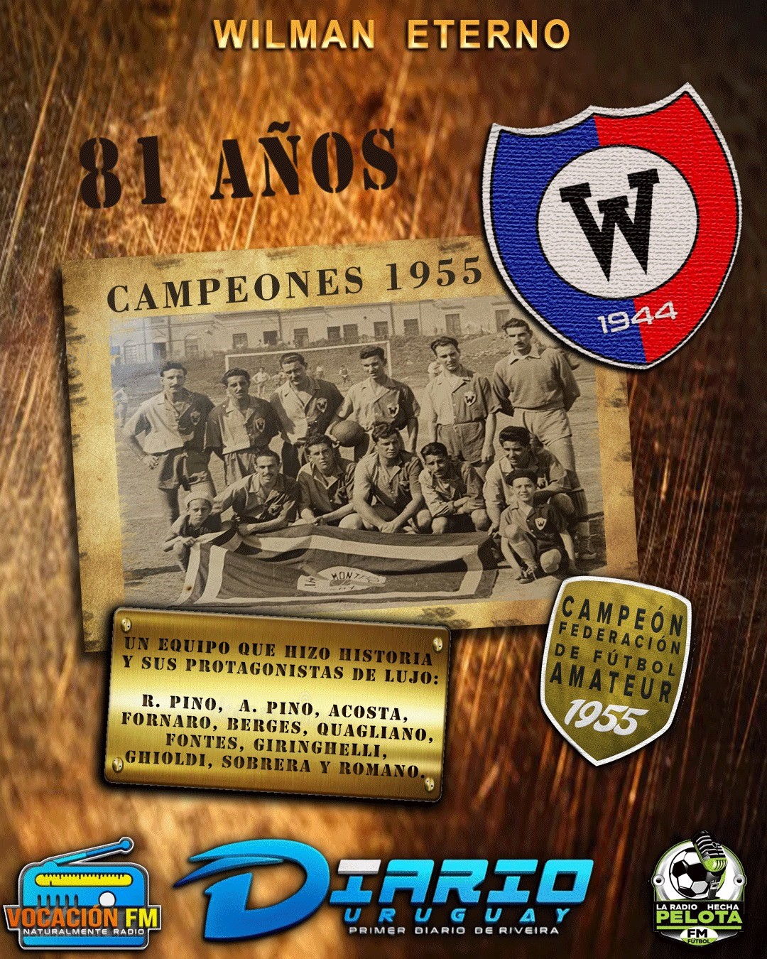 Wilman campeones 1955